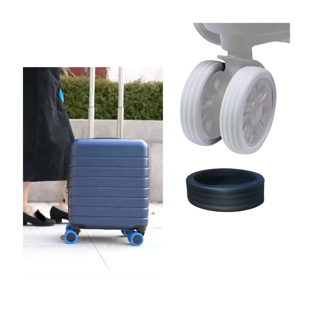 Kits Capa de roda de mala protetora de rodas de mala bagagem rodas silenciosa