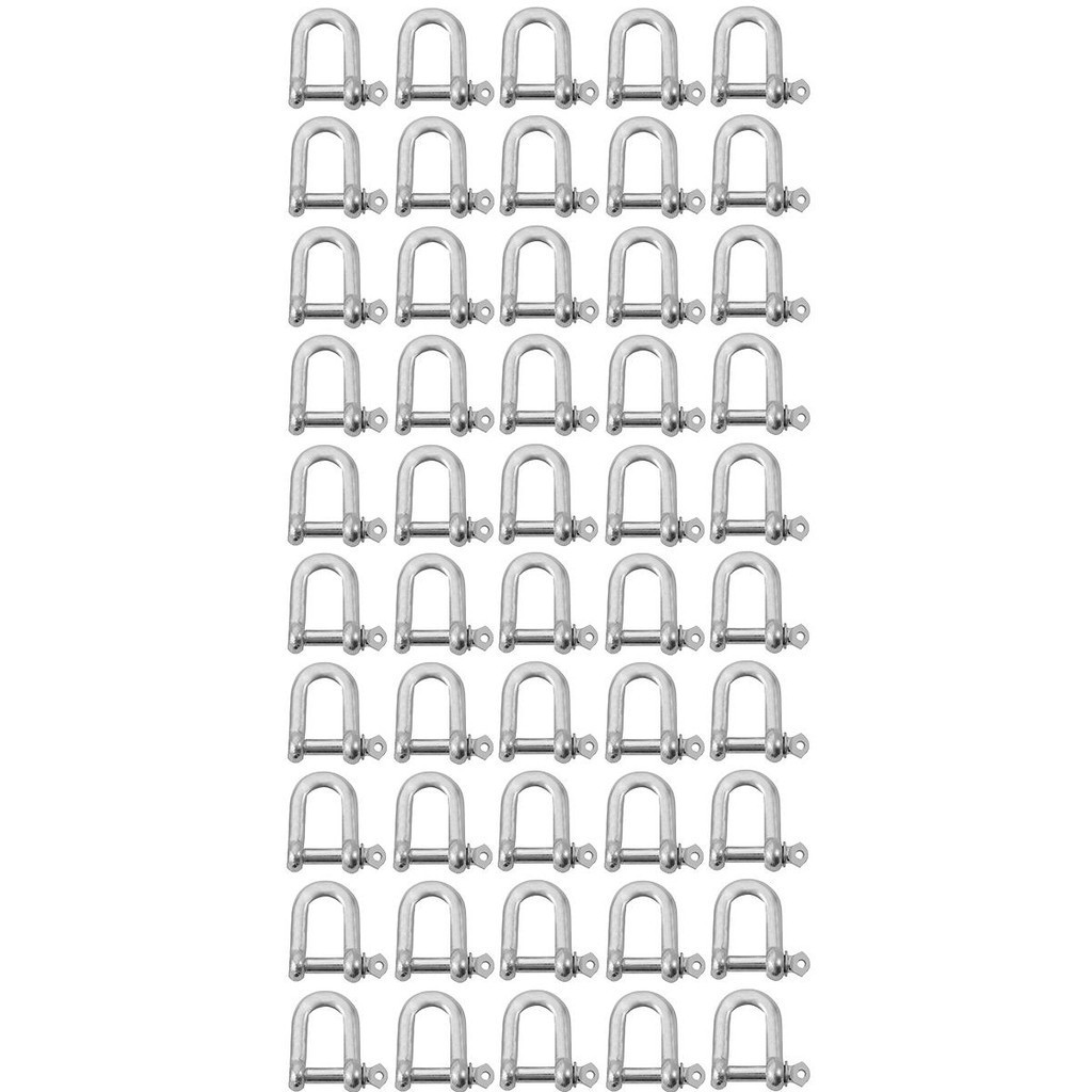 Kit Manilha Reta Para Cabo De Aço 3/16'' 2,0001 (Com 50 Unidades) - Nord