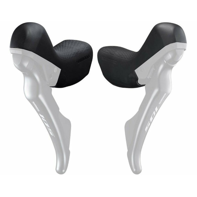 Capa de Borracha para STI Passador Shimano 105 R7020 de 11 velocidades cor Preto