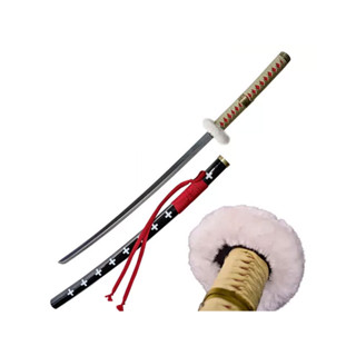 Espada Trafalgar Law Katana Kikoku Gold Lamina de Bambu Cosplay One Piece Decoração em Oferta na Shopee