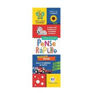 Livro Flash cards Pense rápido -  Inglês em Oferta na Shopee