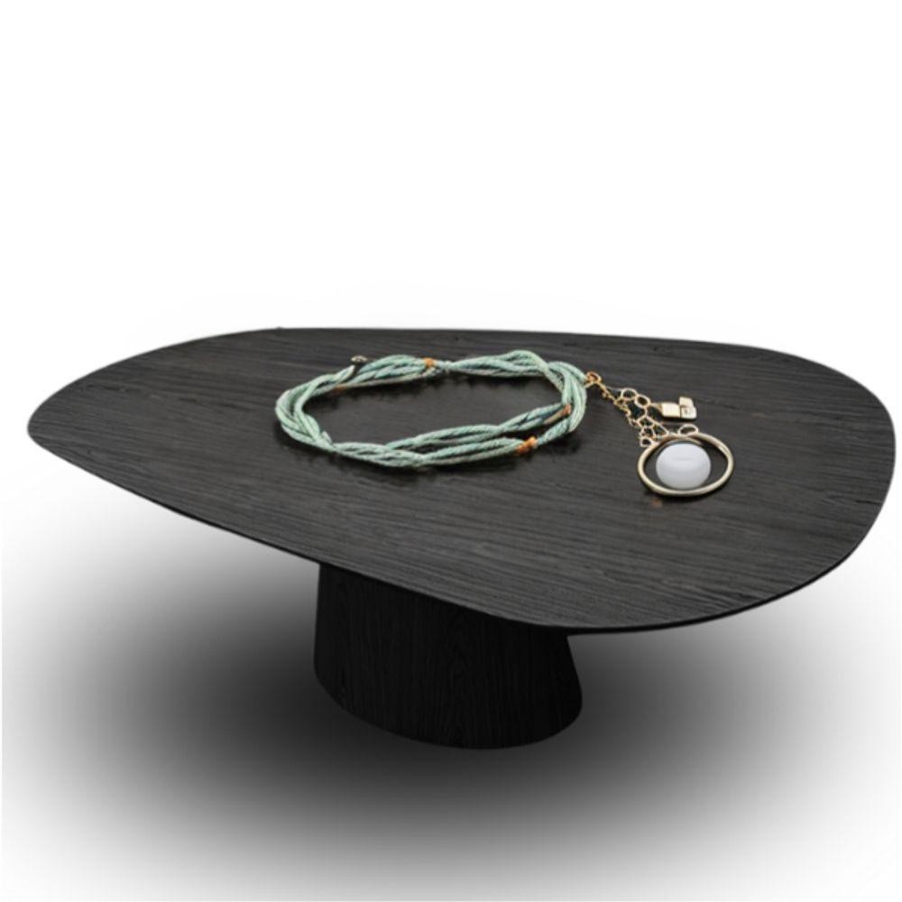 Detalhes do Mesa Oval Organica Em ébano 140x90
