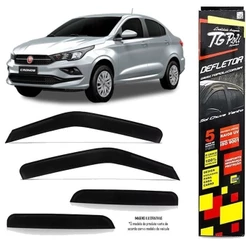 Calha Chuva Defletor TG Poli Fiat Cronos 2018 2019 2020 2021 2022 2023 2024 - 4 Portas