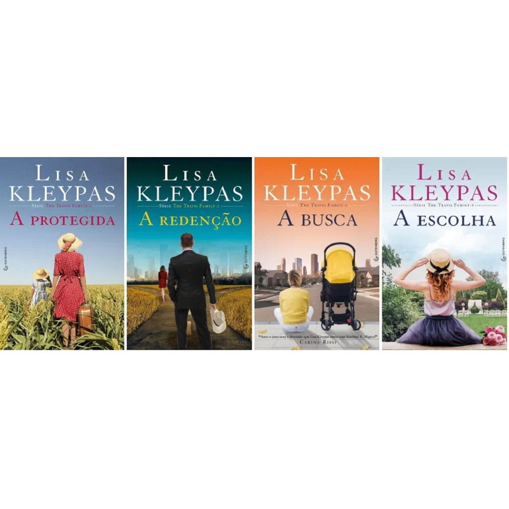 KIT 4 LIVROS LISA KLEYPAS The Travis Family ESCOLHA REDENÇÃO PROTEGIDA BUSCA
