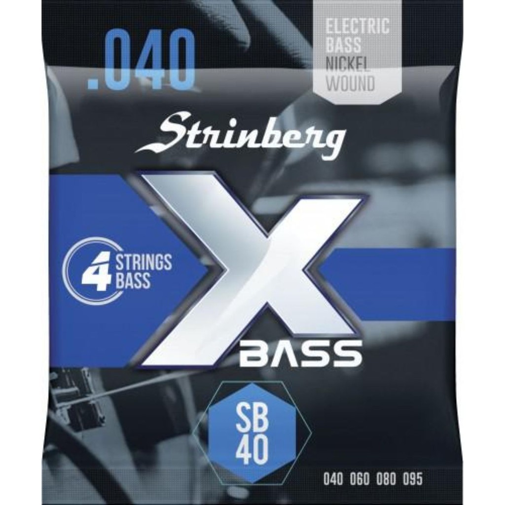 Encordoamento para Baixo 4 Cordas 040 Strinberg SB40