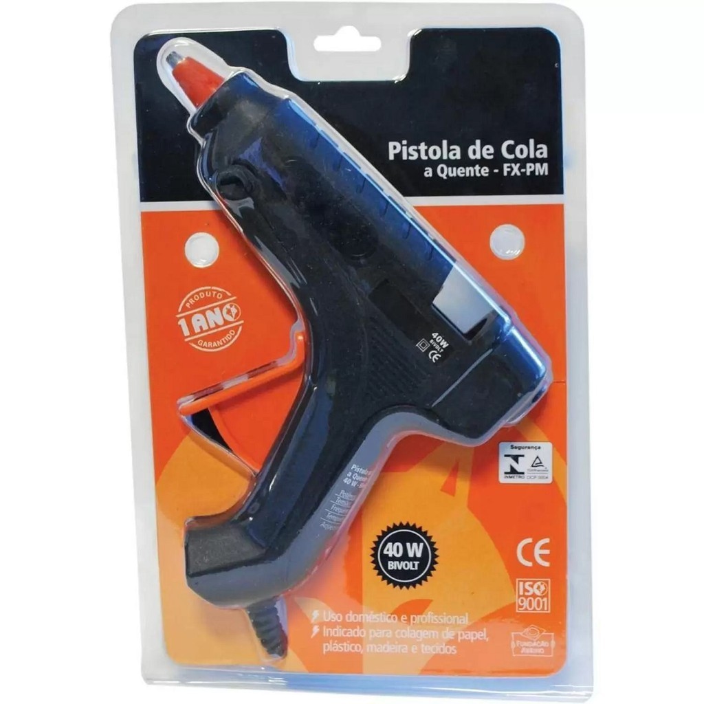 Pistola de Cola Quente Foxlux 40W Bivolt para Artesanato, Reparos e Projetos Manuais em Oferta na Shopee