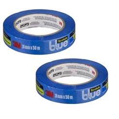Kit com 2 Fita Crepe Blue Tape 3M Profissional 24MM X 50M