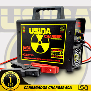 Carregador De Bateria Inteligente Usina Charger Such 60a AMPERES 12v em Oferta na Shopee