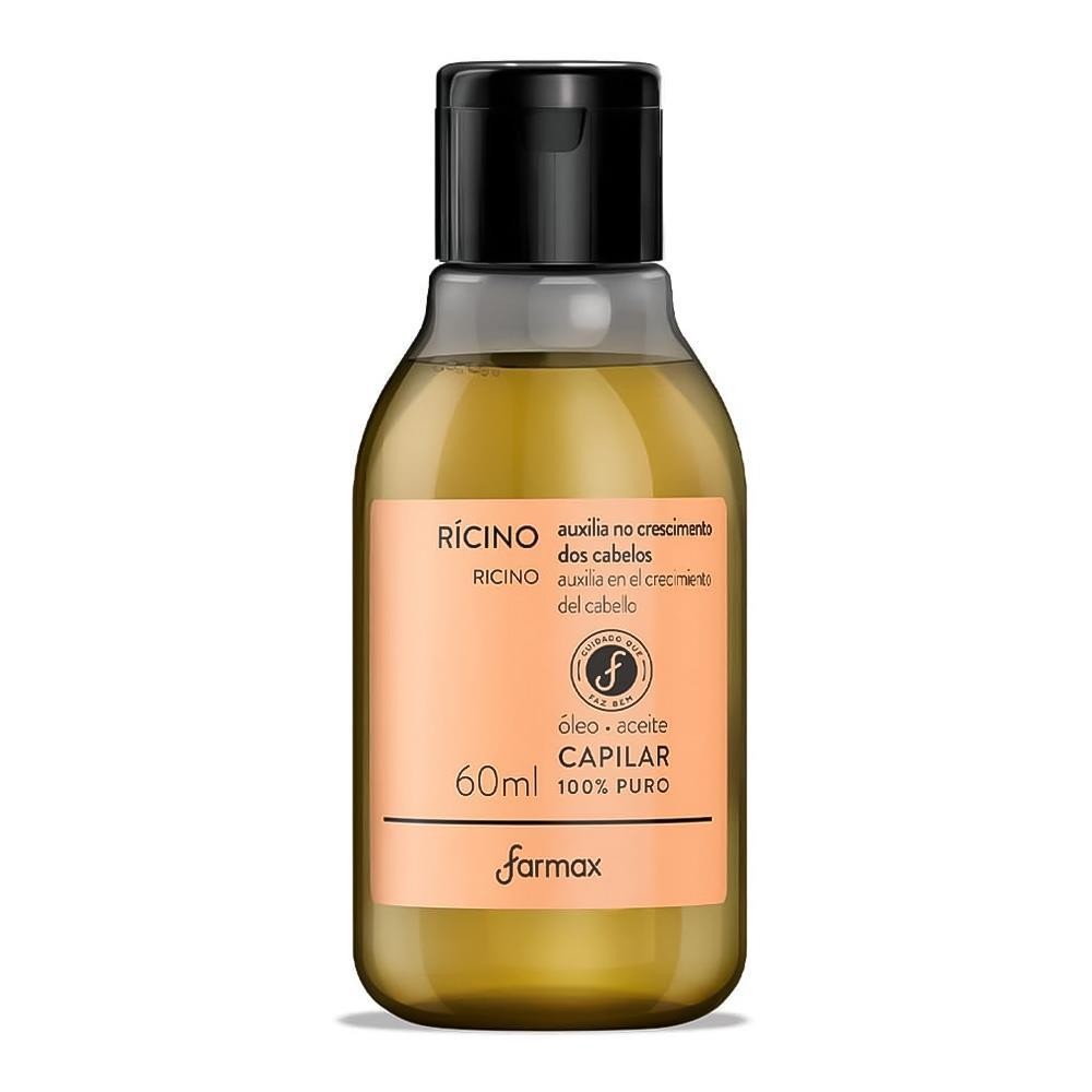 ÓLEO DE RÍCINO CAPILAR FARMAX 100% PURO COM 60ML em Oferta na Shopee