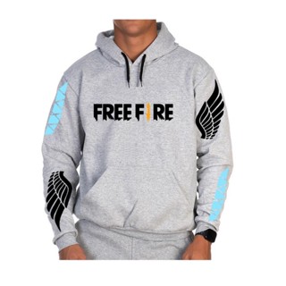 Moletom Canguru Com Capuz Free Fire Angelical em Oferta na Shopee
