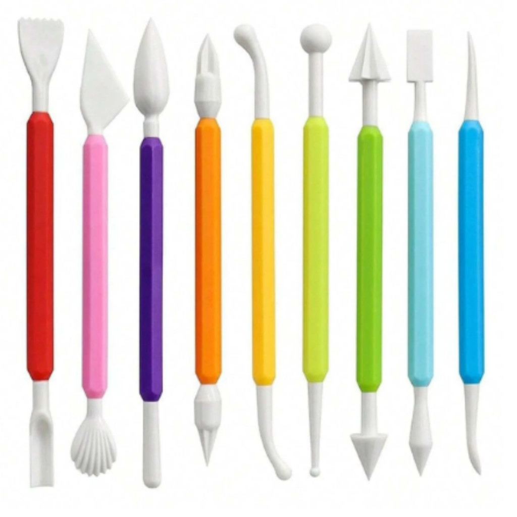 Kit De Estecas Plásticas Para Confeiteiro 9 Peças