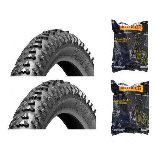 Par Pneu Levorin Excess Ex Aro 29x2.0 + 2 Camaras Pirelli em Oferta na Shopee