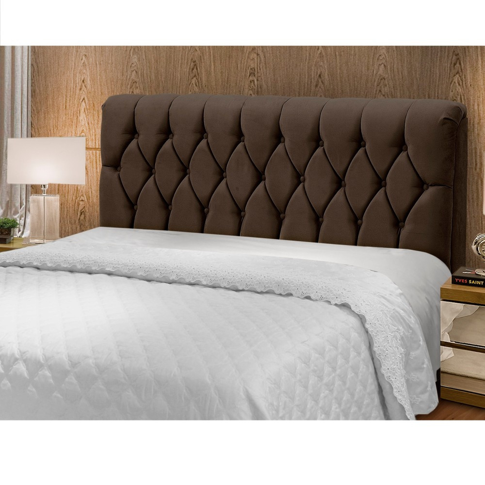 Cabeceira Estofada Queen 160cm Veloplus Istambul Dobuê em Oferta na Shopee