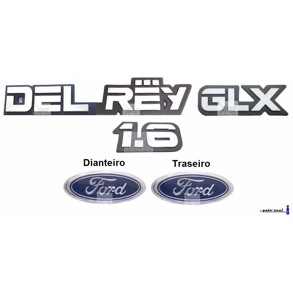 Kit Emblemas Del Rey 1.6 Glx - Belina 1987 À 1991
