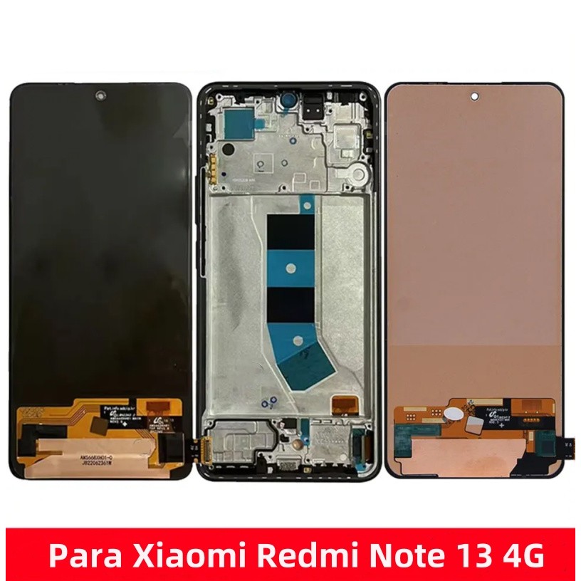 100% Nova Display Para Xiaomi Redmi Note 13 4G Compativel 23129RAA4G Frontal Tel
