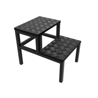 Escada Multiuso 2 degraus Suporta 200KG Aço Carbono Pintura Epoxi em Oferta na Shopee