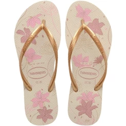 Chinelo Havaianas Slim Organic Feminino - Bege