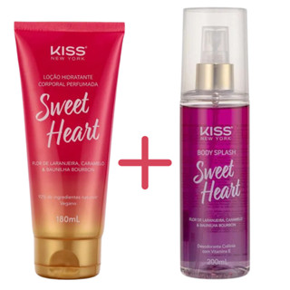 Kit Body Splash + Loção Corporal SWEET HEART hidratante Kiss New York em Oferta na Shopee