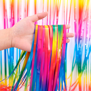 Cortina Decorativa Metalizada Multicor 1x2m - 1 unidade - Rizzo em Oferta na Shopee