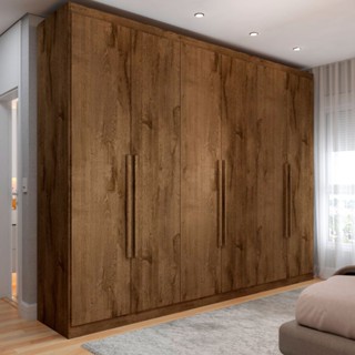 Guarda-Roupa Casal Madalena 6 Portas 4 Gavetas 100% Mdf Brauna - Panorama Móveis em Oferta na Shopee