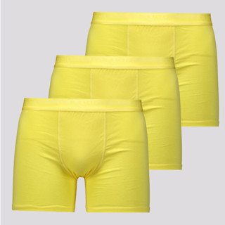 Kit de 3 Cuecas Boxer Lupo Elastic Soft Amarela em Oferta na Shopee