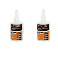 Cola Instantânea Universal Foxlux 100g | fixação rápida, resistência, ideal para reparos Kit com 2