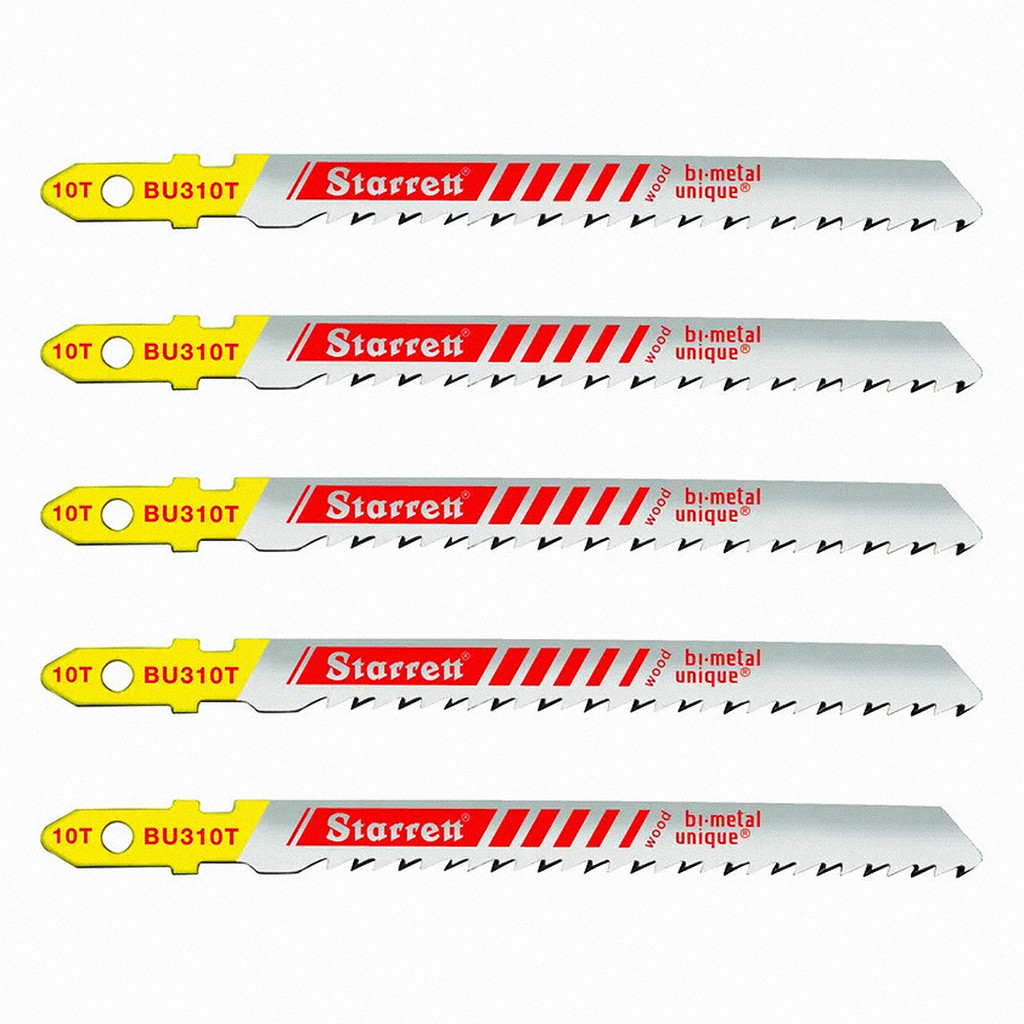 Lâmina Tico-Tico Starrett 75mm p/ Madeira 10Dpp 5Pç Bi-Metal BU310T em Oferta na Shopee