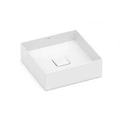 Cuba de Apoio Quadrada Sem Mesa Terra T4 Branco Roca 35x35cm