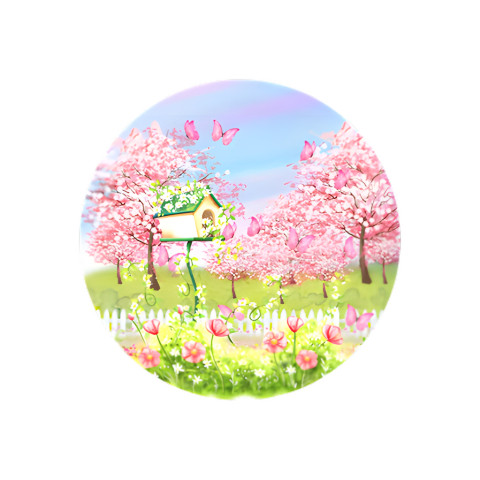 NOVO Painel Festa Infantil Redondo Jardim com Borboletas Aquarela rosa + Arco, Suporte incluso. Fazemos personalizado com qualquer tema. Confeccionado em Lona fosca, impressão de alta resolução. cenário , p/ Decoração