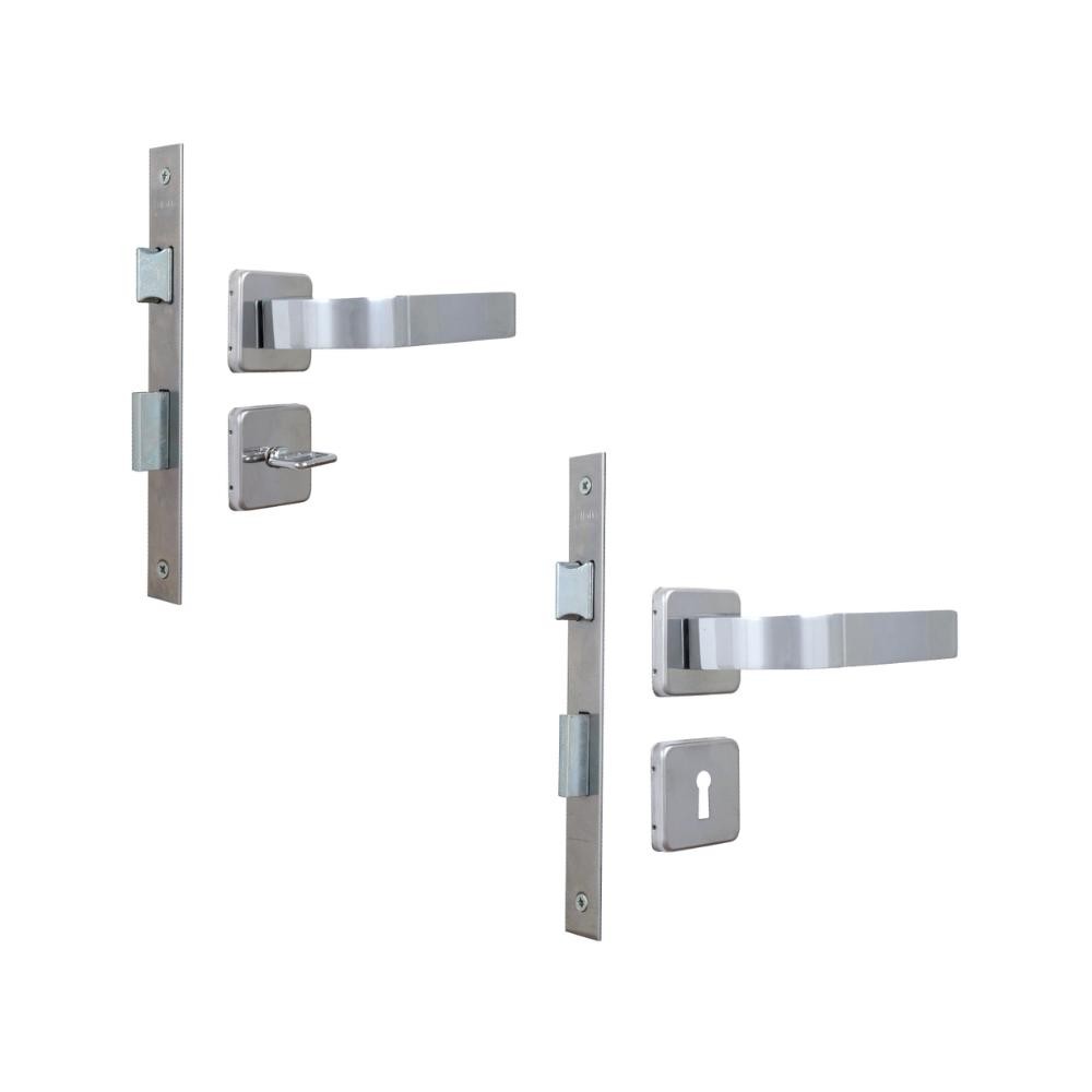 Kit 1 Fechadura Interna e 1 Banheiro Roseta Módena Cro MGM em Oferta na Shopee