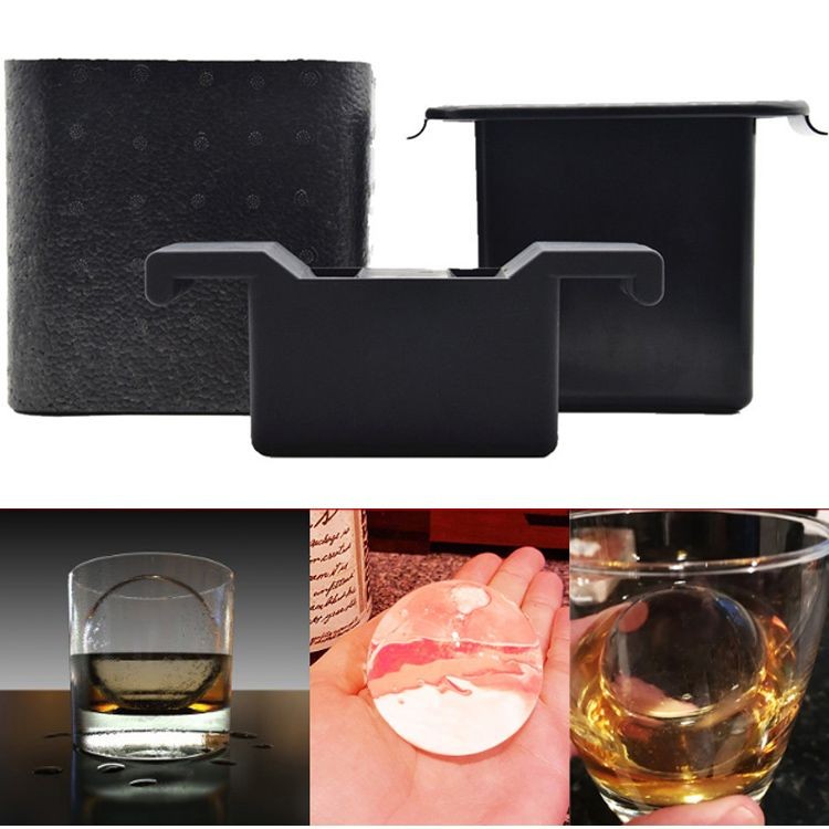 Kit Forma de Gelo Transparente Esfera Ice Ball Maker Profi 6cm