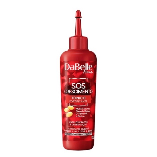 Dabelle SOS Crescimento Tônico Fortificante Multivitaminas Reparação Antiquebra 100ml