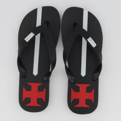 Chinelo Vasco Camisas Negras Preto