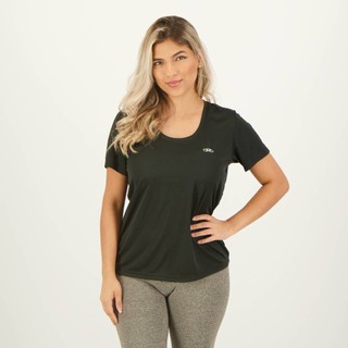Camiseta Olympikus Essential Feminina Preta UV15+ em Oferta na Shopee