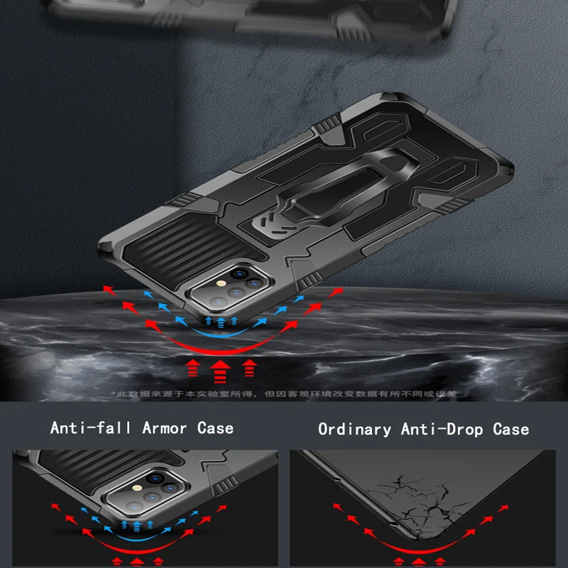 Para Samsung M23 M13 M52 M30S M31S M12 M32 M01 M10 M11 M21 M31 M51 À Prova De Choque Clipe Capa