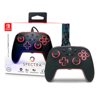 Controle Nintendo Switch Enhanced Power A Spectra LED Com Fio em Oferta na Shopee