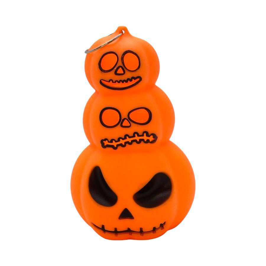 Enfeite Decorativo de Halloween - Trio Abóbora Vela com Luz - 12cm - 1 unidade - Rizzo