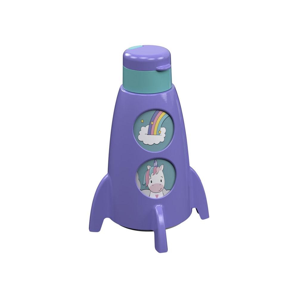 Garrafa Foguete Unicórnio 320 ml Lúdica Plasútil em Oferta na Shopee