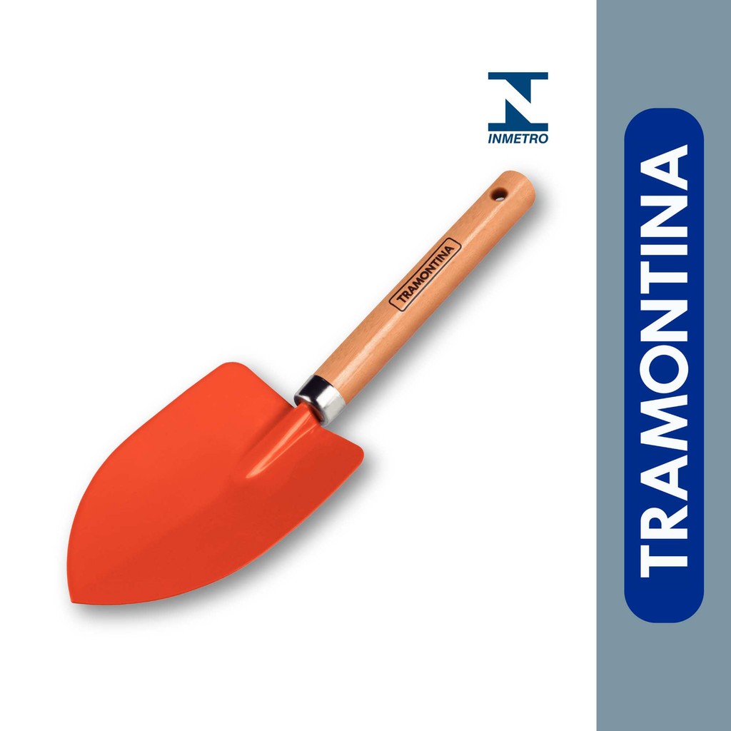 Pazinha Larga Metálica Cabo de Madeira Tramontina em Oferta na Shopee