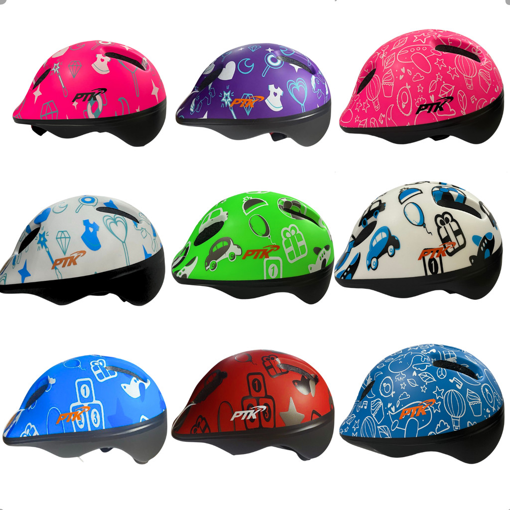 Capacete De Patins Criança Kit De Proteção Infantil Para Patins Patinete Bike Skate Promoção Bebe