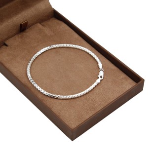 Pulseira de prata 925 Masculina Veneziana maciça 20cm 2,4mm em Oferta na Shopee