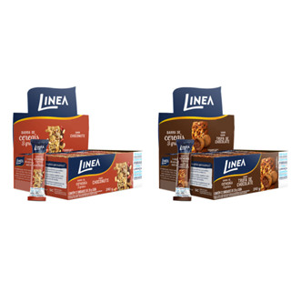 Kit 2 Caixas de Barra de Cereal 3 Grãos Integrais Linea Sabor Trufa de Chocolate e Choconuts 12 unidades de 20g em Oferta na Shopee