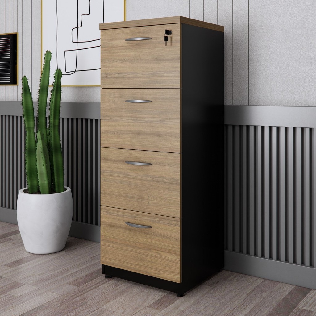 Gaveteiro Arquivo para Pasta 4 Gavetas com Chave em Oferta na Shopee