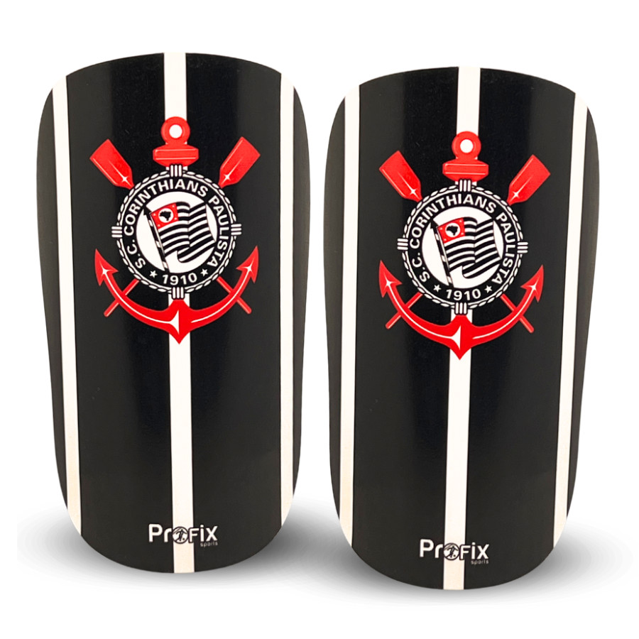 Caneleira Profix Oficial Corinthians Preta