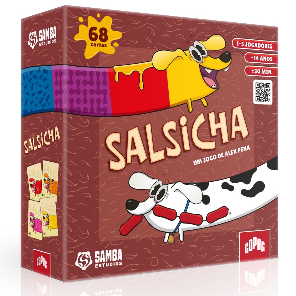 JOGO DE CARTAS SALSICHA COPAG MONTAR BARALHO CACHORROS COMBINA CÃO DESAFIOS SAMBA ESTUDIOS ALEX PENA