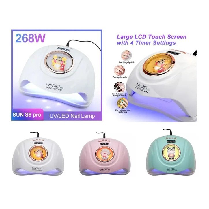 Cabine Unha 268W Led Uv 2 Em 1 Bivolt Temporizador Sun S8 Pro Profissional Bichinho em Oferta na Shopee