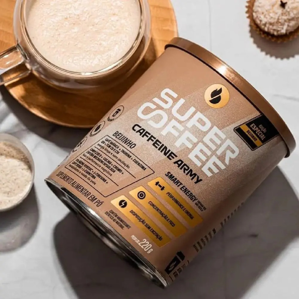 Detalhes do Supercoffee - Beijinho 220g - Caffeine Army