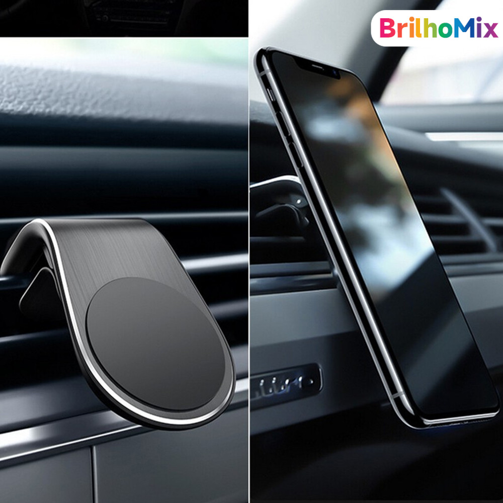 Com ímã poderoso suporte magnético de carro para celular de instalação rápida