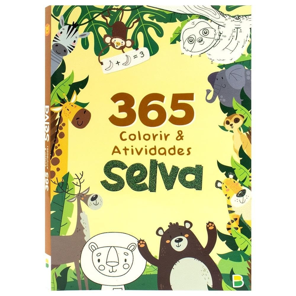 365 Selva  | Colorir & Atividades em Oferta na Shopee