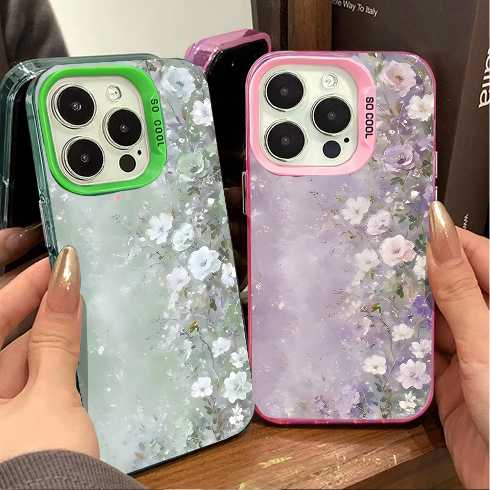 Capa Anti-Choque Flor Para Samsung A04 A05 A05S A10 A11 A12 A15 A23 A32 A34 A35 A50 A51 A52 A54 A55 S20 S21 S22 S23 S24 